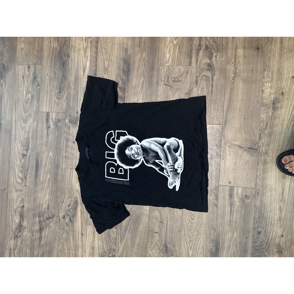 Notorious B.I.G. Biggie Smalls Graphic T-Shirt Black Size Small Hip Hop Rap Tee